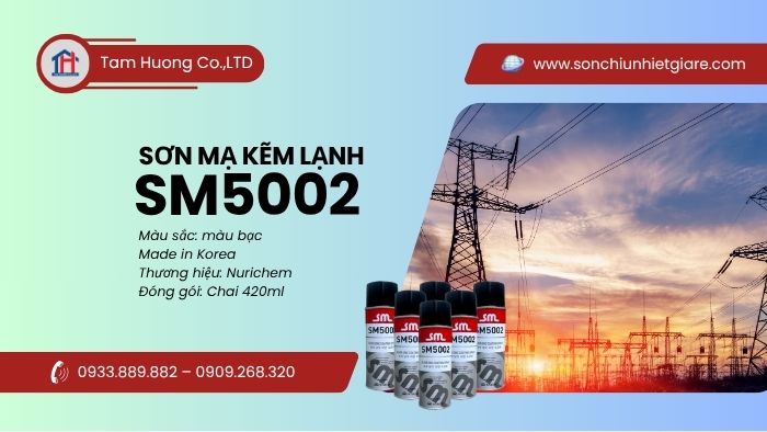 Ứng dụng sơn mạ kẽm lạnh SM5002