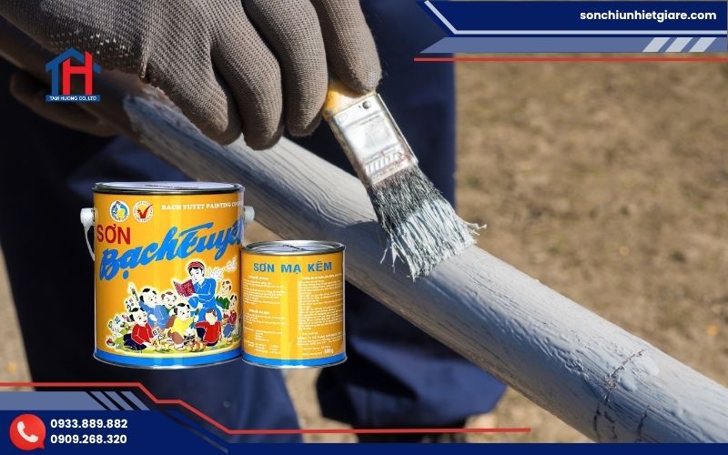 Hướng dẫn thi công sơn mạ kẽm Bạch Tuyết K102