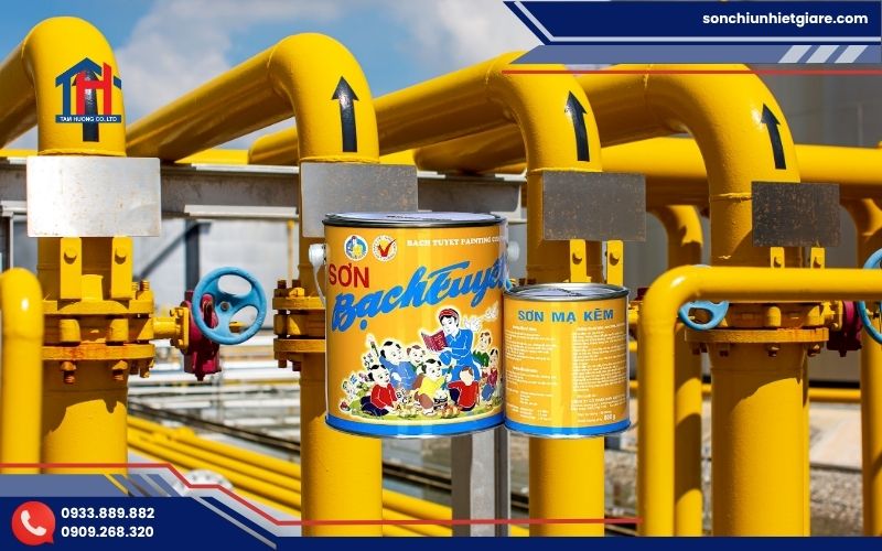 Sơn mạ kẽm Bạch Tuyết K502 màu vàng là sản phẩm thuộc dòng sơn phủ mạ kẽm