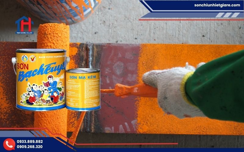 Hướng dẫn thi công sơn mạ kẽm Bạch Tuyết K503