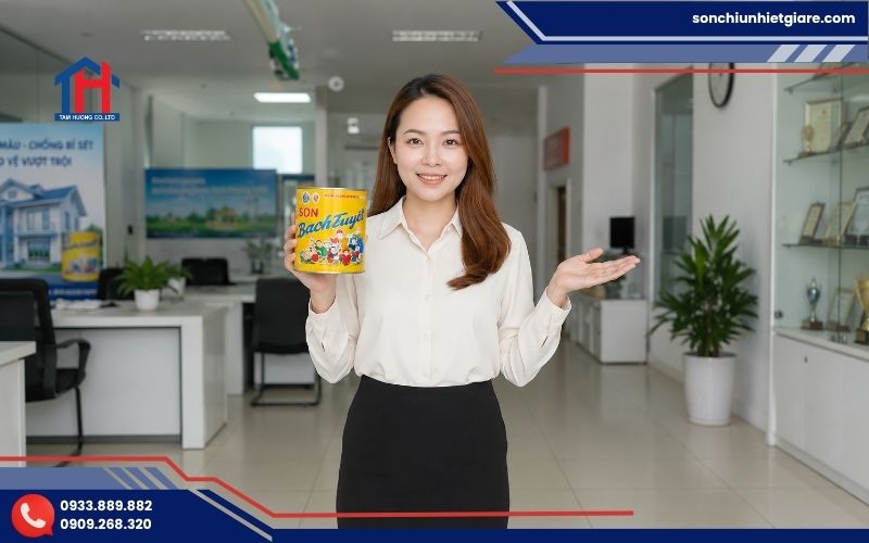 Mua sơn mạ kẽm Bạch Tuyết K702 chính hãng tại Đại lý Tâm Hương