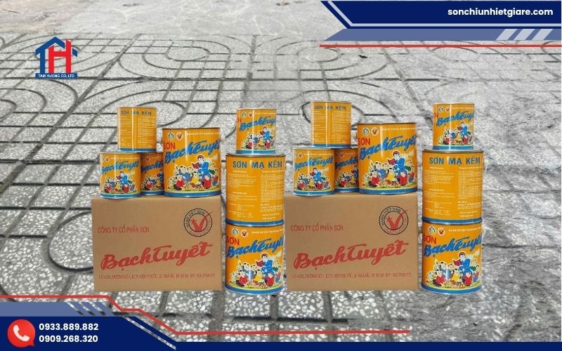 Mua sơn mạ kẽm Bạch Tuyết K703 chính hãng tại Đại lý Tâm Hương
