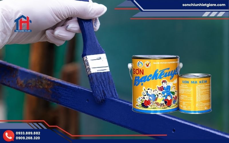 Hướng dẫn thi công sơn mạ kẽm Bạch Tuyết K704