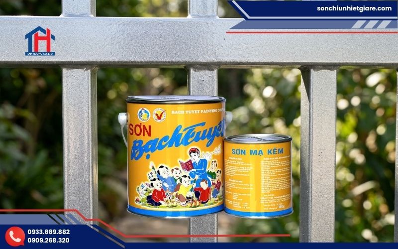 Sơn mạ kẽm màu nhũ bạc K003 là dòng sơn mạ kẽm chuyên dụng của Bạch Tuyết
