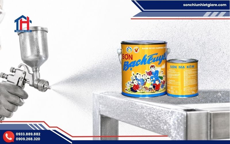 Hướng dẫn thi công sơn mạ kẽm màu nhũ bạc K003