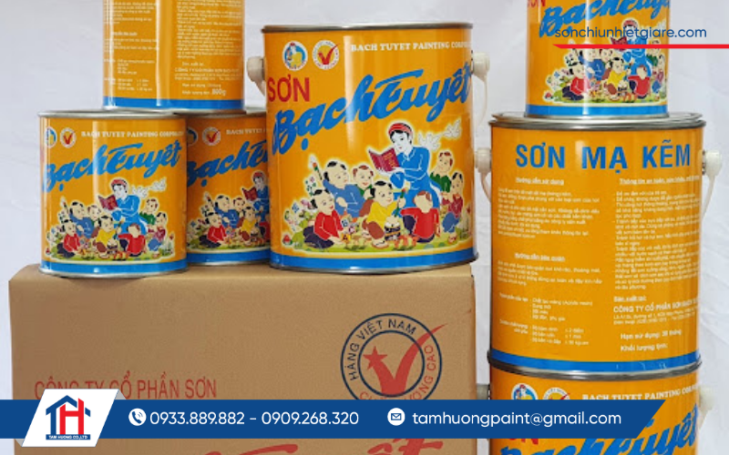 Sơn mạ kẽm Bạch Tuyết giá rẻ