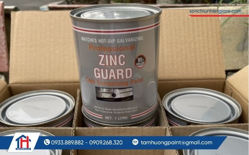 Sơn mạ kẽm lạnh ZG300 là dòng sơn chứa hàm lượng kẽm kim loại tinh khiết rất cao