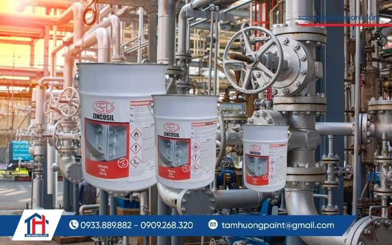 Sơn mạ kẽm ZinCosil SFUSO là dòng sơn cao cấp được nghiên cứu và sản xuất tại Ý