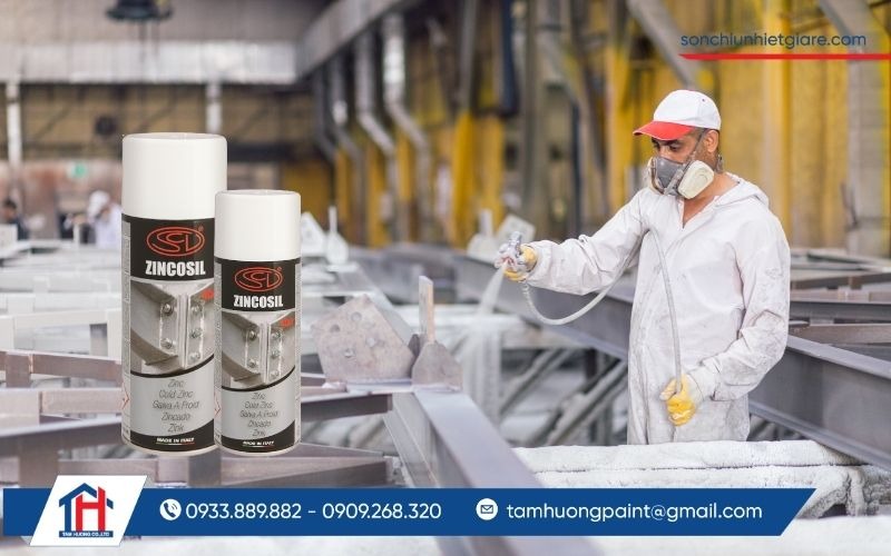 Sơn mạ kẽm lạnh ZinCosil dễ thi công và tiết kiệm thời gian