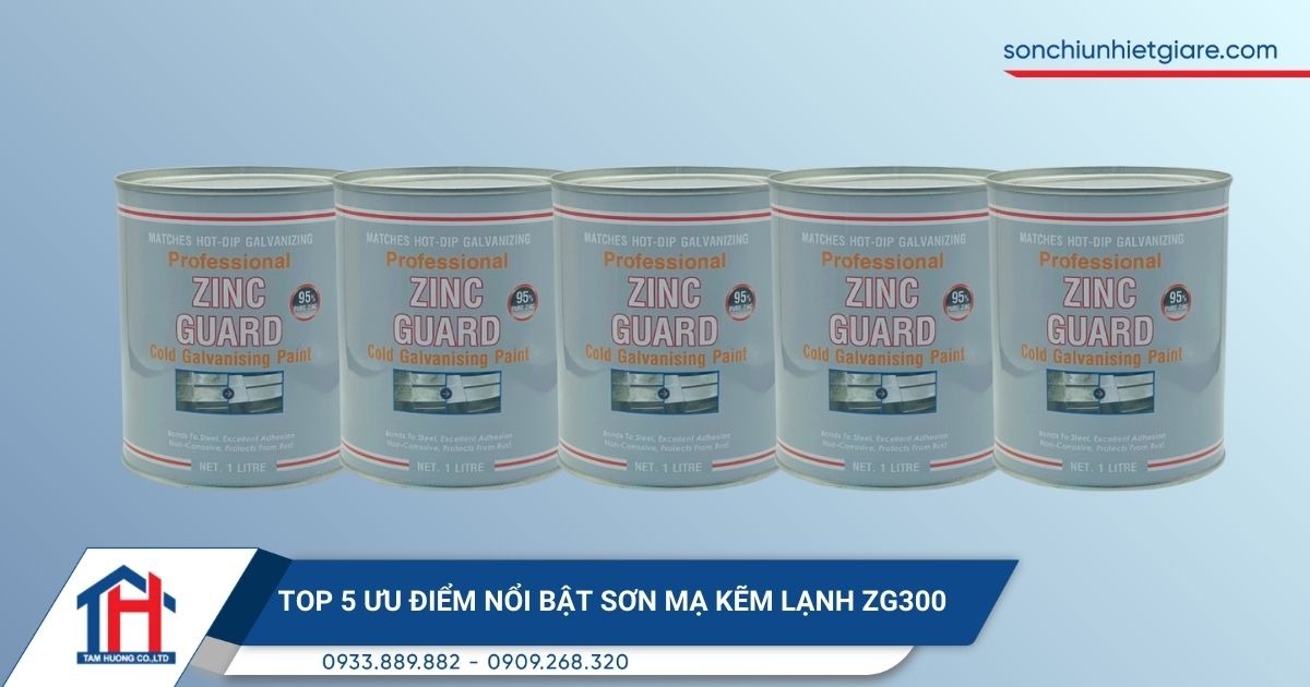 Top 5 ưu điểm nổi bật sơn mạ kẽm lạnh ZG300