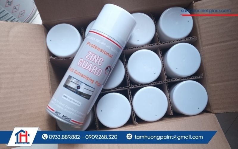 Sơn mạ kẽm lạnh ZG400 là dòng sơn gốc kẽm có hàm lượng kẽm nguyên chất cao