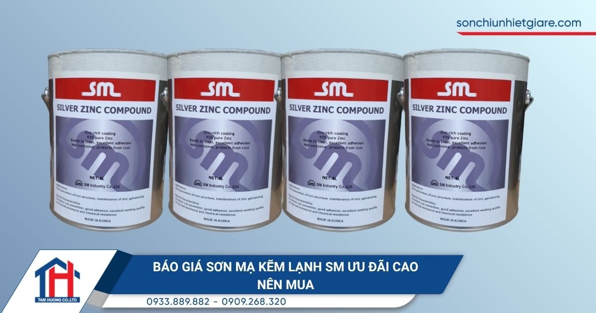 Báo giá sơn mạ kẽm lạnh SM ưu đãi cao nên mua