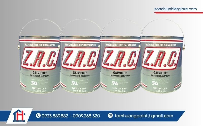 Sơn mạ kẽm lạnh ZRC là dòng sơn bảo vệ kim loại nổi tiếng đến từ Mỹ, đạt tiêu chuẩn ASTM