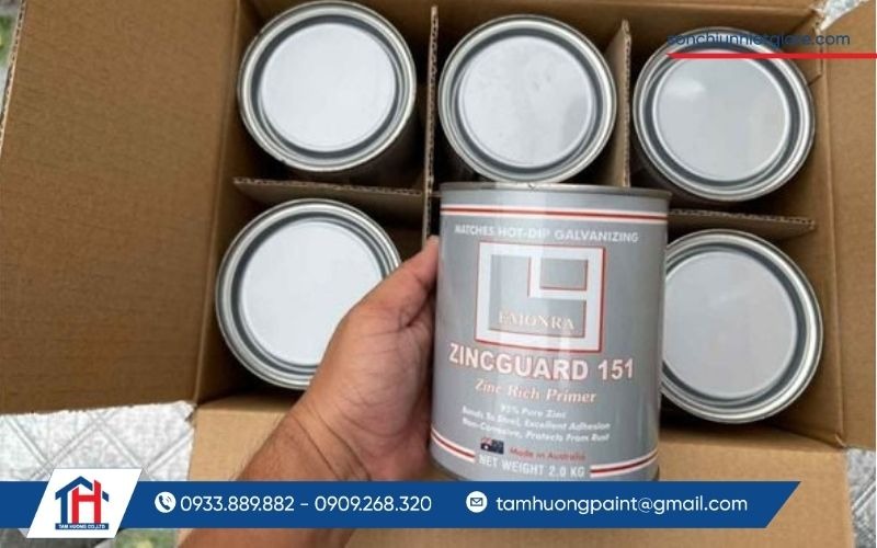 Sơn mạ kẽm lạnh ZG151 là dòng sản phẩm cao cấp thuộc hệ sơn gốc kẽm