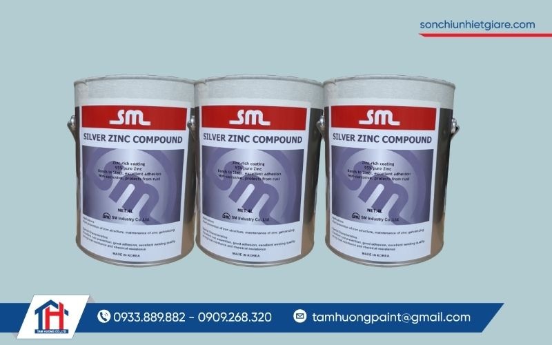 Sơn mạ kẽm lạnh SM nhập khẩu Hàn Quốc bảo vệ sắt, thép không bị oxy hoá