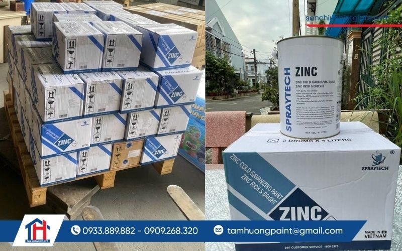 Sơn mạ kẽm lạnh Zinc Spraytech có khả năng chống ăn mòn vượt trội