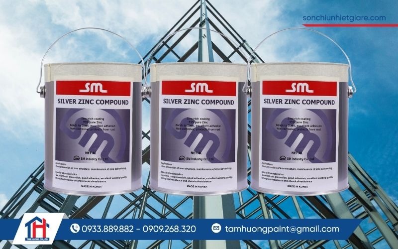 Sơn mạ kẽm lạnh SM giúp tiết kiệm chi phí bảo trì
