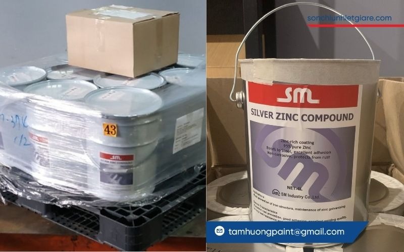 Mua sơn mạ kẽm lạnh SM chính hãng tại Đại lý Tâm Hương