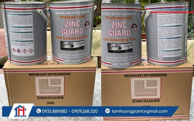 Sơn mạ kẽm lạnh ZG300 và sơn mạ kẽm lạnh ZG400 là 2 dòng phổ biến hiện nay