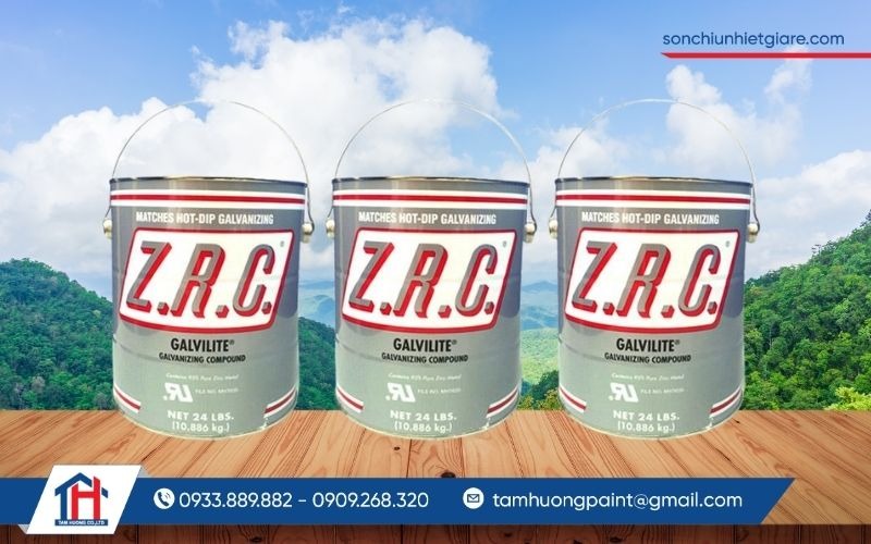 Sơn mạ kẽm lạnh ZRC được sản xuất theo tiêu chuẩn quốc tế và tin dùng ở nhiều quốc gia