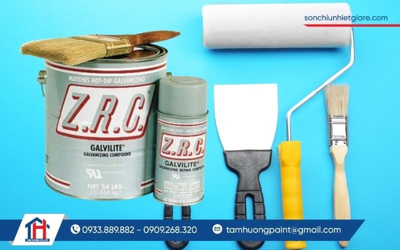 Sơn mạ kẽm lạnh ZRC có độ bám dính cao và dễ thi công