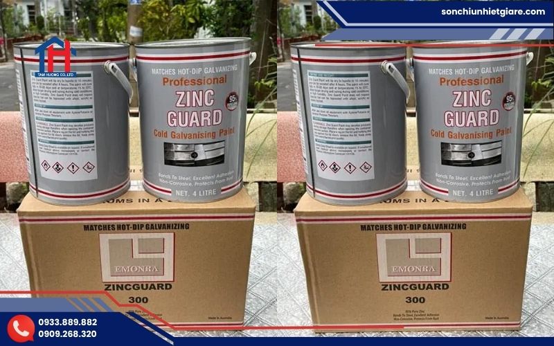 Sơn mạ kẽm lạnh Zinc Guard là loại sơn giàu kẽm
