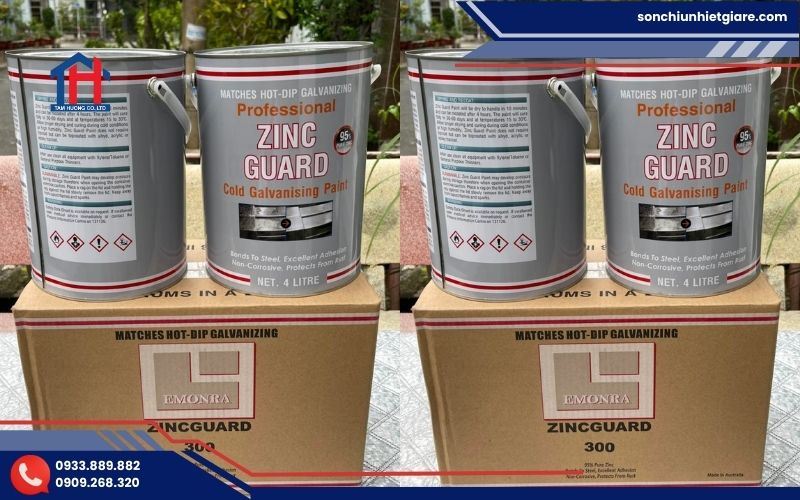 Zinc Guard 300 là dòng sơn mạ kẽm lạnh một thành phần
