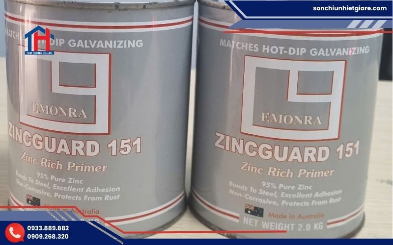 Zinc Guard 151 là dòng sơn mạ kẽm lạnh cao cấp