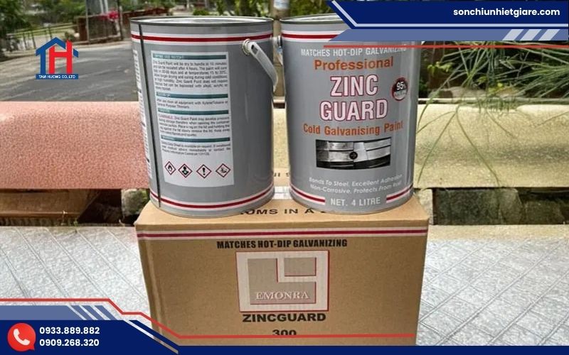 Zinc Guard 300 là dòng sơn mạ kẽm lạnh bảo vệ thép và kim loại khỏi quá trình oxy hóa