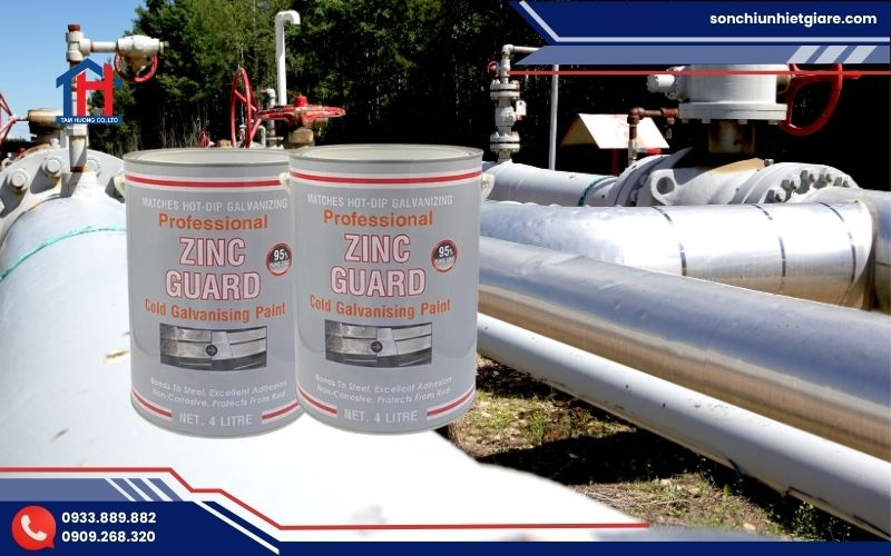 Sơn mạ kẽm lạnh Zinc Guard có khả năng chống ăn mòn kim loại cao