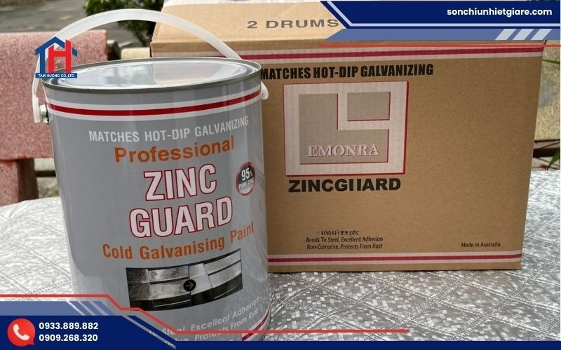 Ưu điểm nổi bật của sơn mạ kẽm lạnh Zinc Guard