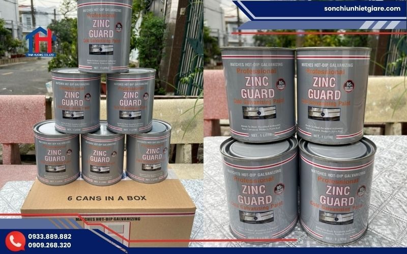 Mua sơn mạ kẽm lạnh Zinc Guard Bình Dương chính hãng tại Đại lý Tâm Hương