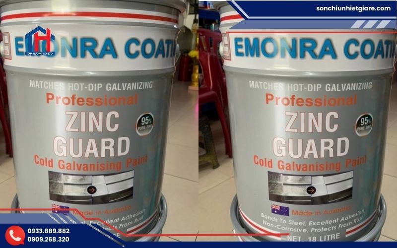 Sơn mạ kẽm lạnh Zinc Guard An Giang là dòng sơn chuyên dụng có hàm lượng kẽm cao