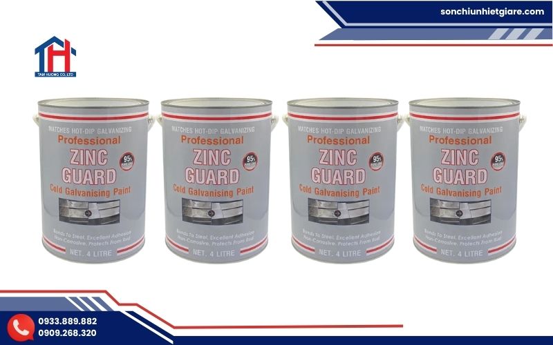 Sơn mạ kẽm lạnh Zinc Guard là dòng sơn chống rỉ cao cấp, có hàm lượng kẽm kim loại rất cao