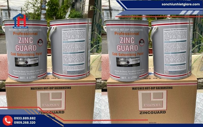 Mua sơn mạ kẽm lạnh Zinc Guard Long An chính hãng tại Đại lý Tâm Hương