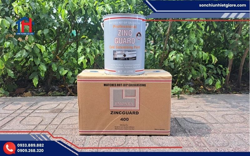 Sơn mạ kẽm lạnh Zinc Guard là dòng sơn chuyên dụng có hàm lượng kẽm kim loại cao