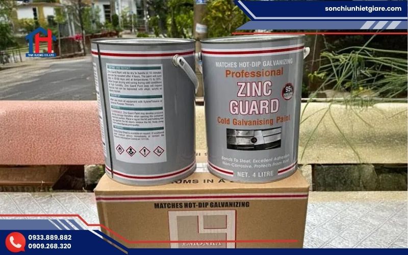 Sơn mạ kẽm lạnh Zinc Guard bảo vệ thép khỏi ăn mòn hiệu quả