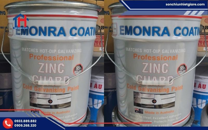 Sơn mạ kẽm lạnh Zinc Guard là dòng sơn chống ăn mòn cao cấp với hàm lượng kẽm kim loại rất cao