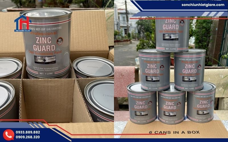 Mua sơn mạ kẽm lạnh Zinc Guard tại Tiền Giang chính hãng tại Đại lý Tâm Hương