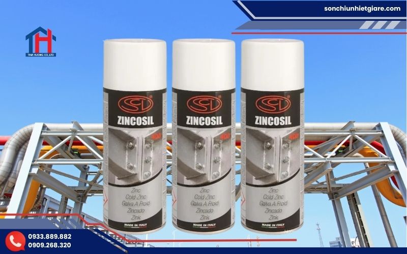 Sơn mạ kẽm Zincosil được nhiều nhà thầu, xưởng cơ khí và chủ đầu tư lựa chọn