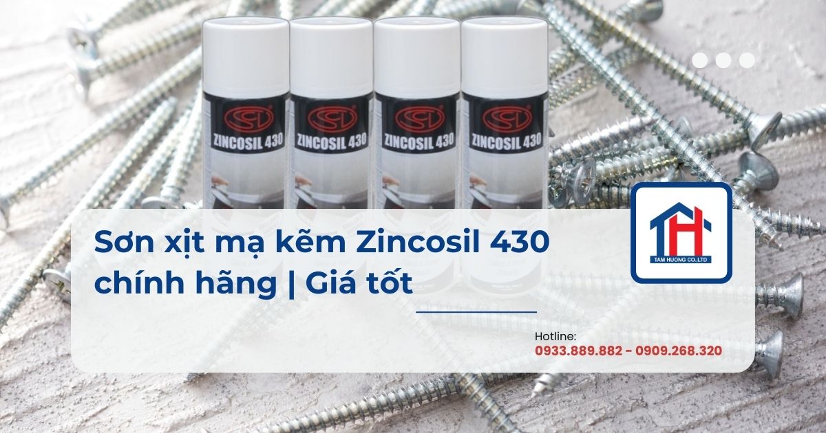 Sơn xịt mạ kẽm Zincosil 430 chính hãng | Giá tốt