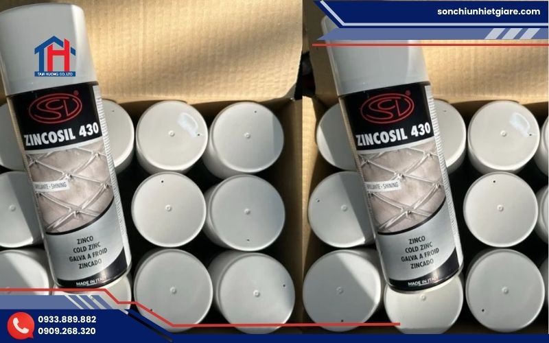 Mua sơn xịt mạ kẽm Zincosil 430 giá tốt tại Đại lý Tâm Hương