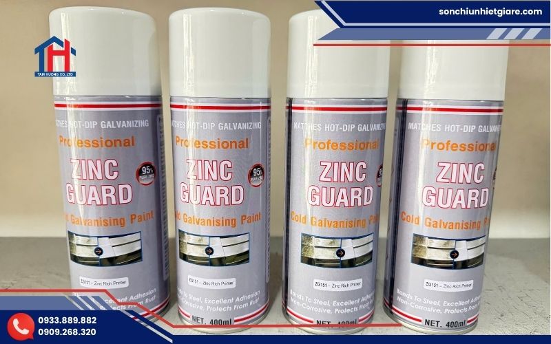 Sơn xịt Zinc Guard 151 là dòng sơn mạ kẽm lạnh dạng aerosol