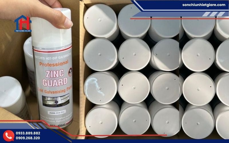 Sơn xịt Zinc Guard 300 được ứng dụng chống gỉ cho bu lông, ốc vít, mối hàn sau thi công