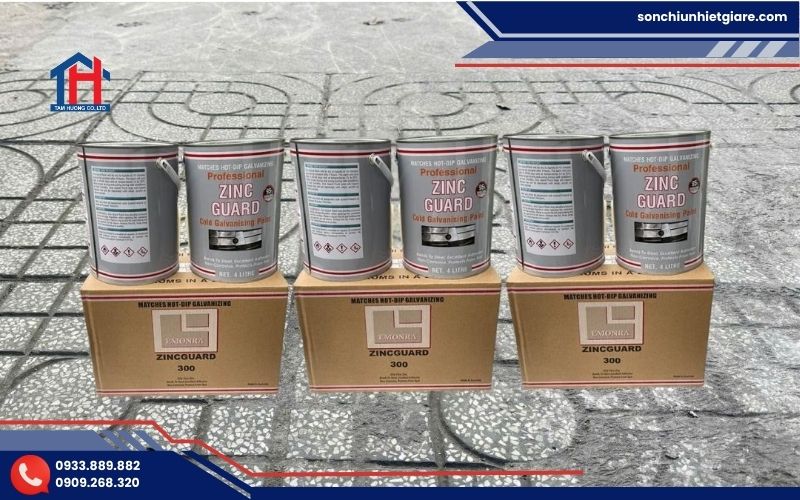 Zinc Guard 300 là dòng sơn mạ kẽm lạnh bảo vệ kết cấu thép và bề mặt kim loại