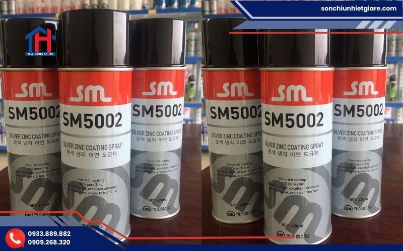 Mua sơn xịt mạ kẽm lạnh SM5002 chính hãng tại Đại lý Tâm Hương