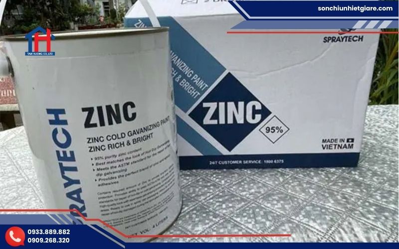 Sơn Zinc Spraytech là dòng sơn mạ kẽm lạnh được thiết kế để bảo vệ bề mặt kim loại, thép và kết cấu sắt