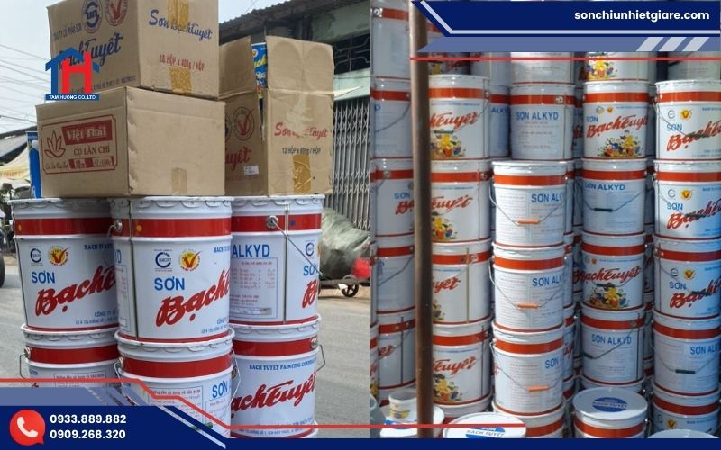 Mua sơn Bạch Tuyết chính hãng tại Đại lý Tâm Hương