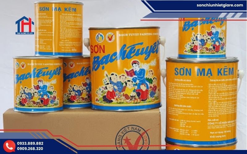 Sơn Bạch Tuyết Mạ Kẽm là dòng sơn chuyên dụng được thiết kế để thi công trực tiếp lên bề mặt kim loại