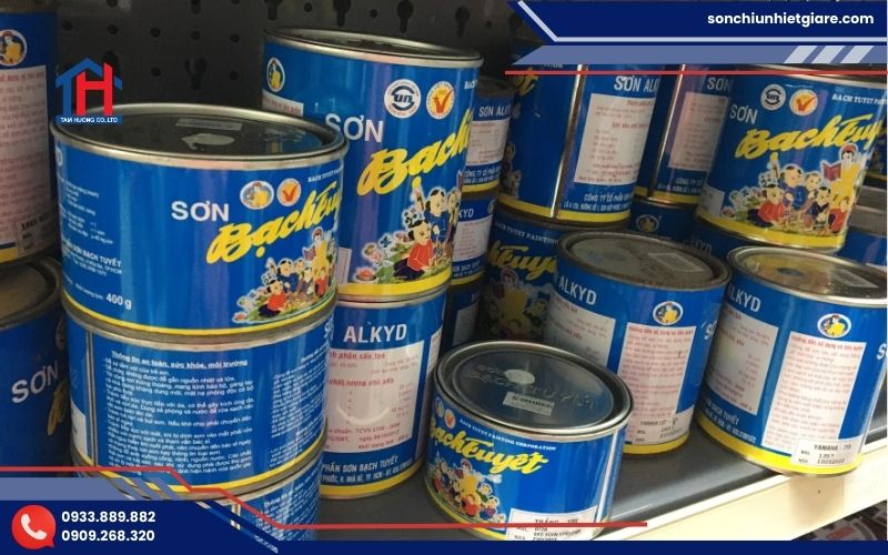 Mua sơn Bạch Tuyết màu đen chính hãng tại Đại lý Tâm Hương